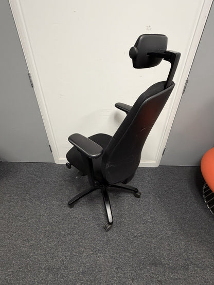 RH Logic 220 Ergo Office Chair Headrest Coccyx Seat Fully Adjustable Chair Black